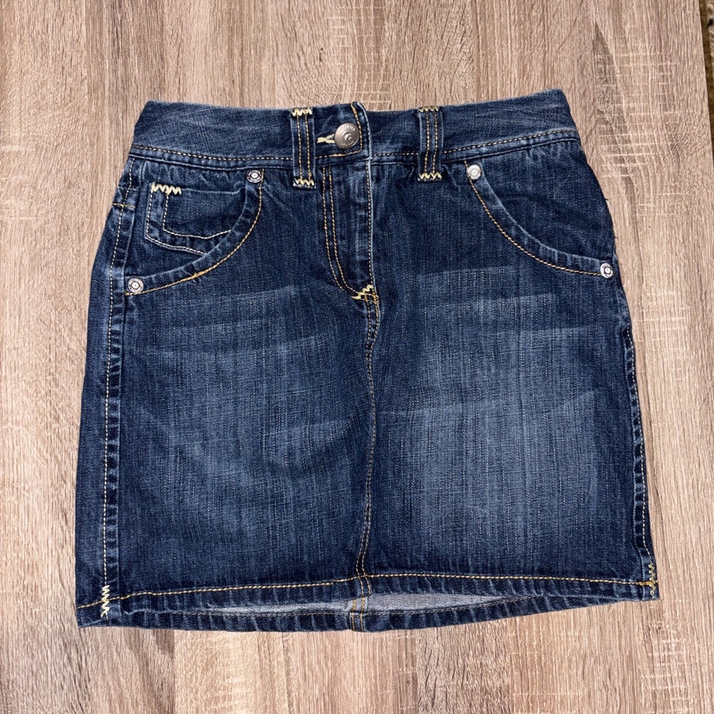 Tommy Hilfiger Dark Blue Denim Mini Skirt